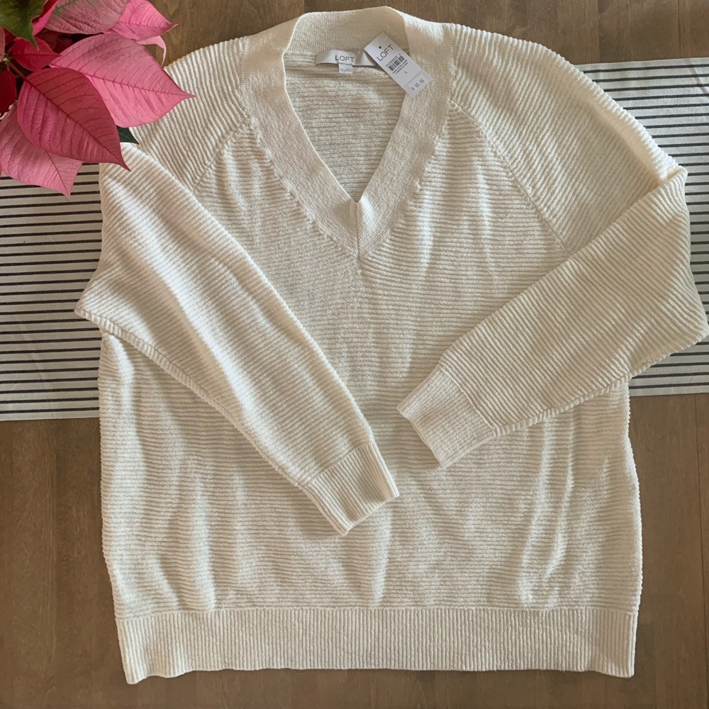 LOFT V Neck sweater, loose fit